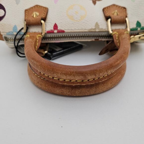 Louis Vuitton Takashi Murakami White Multicolor Mini Speedy - Picture 9 of 12